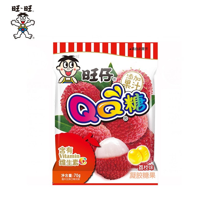 DJY打酱油旺旺 旺仔 QQ糖 荔枝味 70g