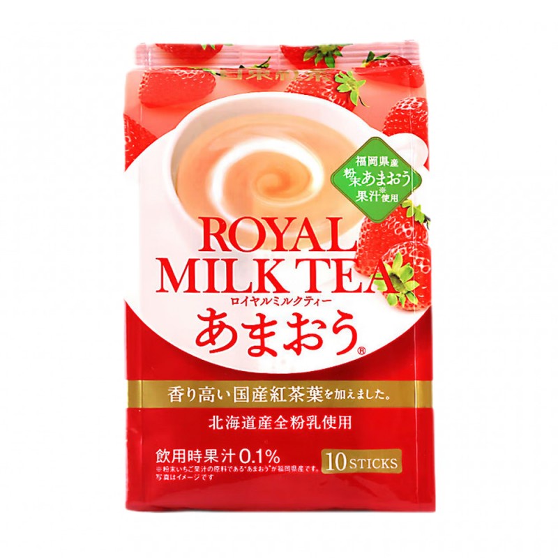 DJY打酱油日本原产 日东红茶 草莓味皇家奶茶 140g