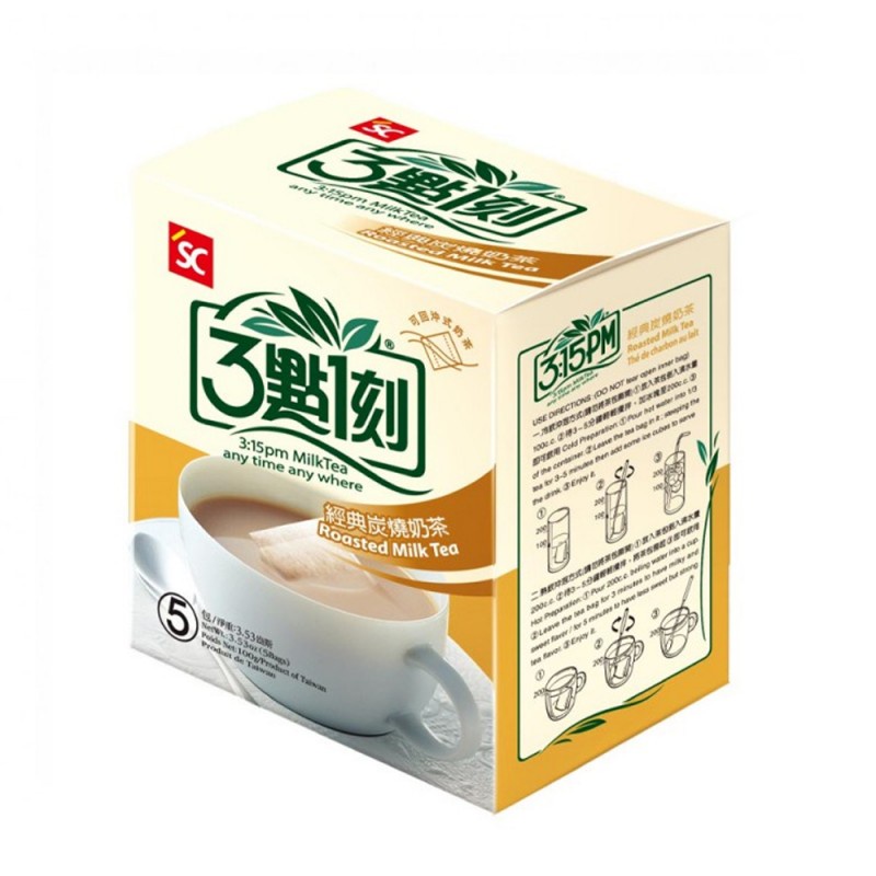 DJY打酱油台湾原产 3点1刻 炭烧奶茶 5包入 20g*5