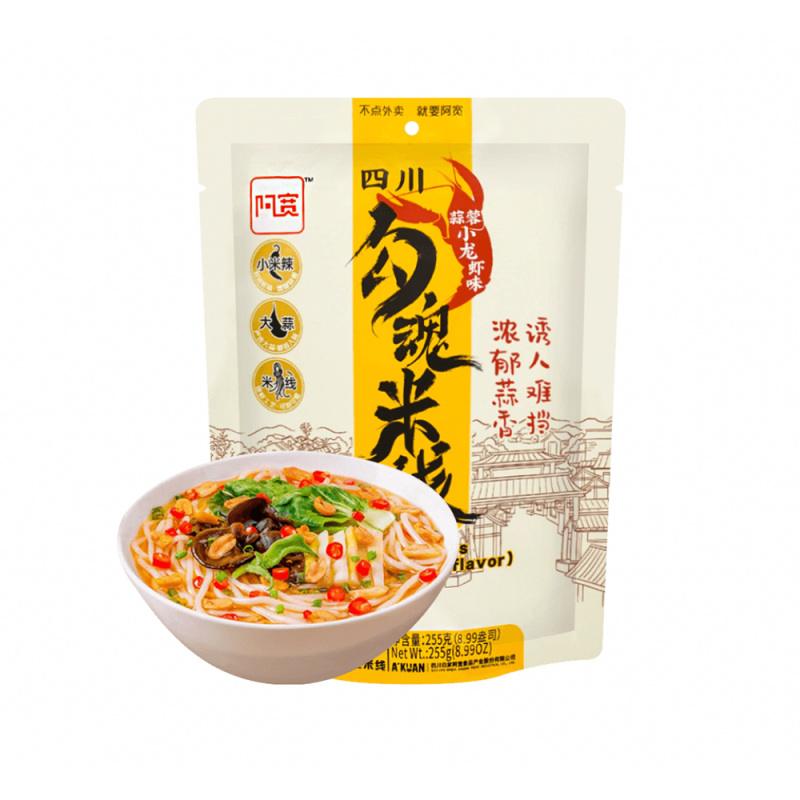 DJY打酱油白家阿宽 勾魂米线 蒜蓉小龙虾味 255g