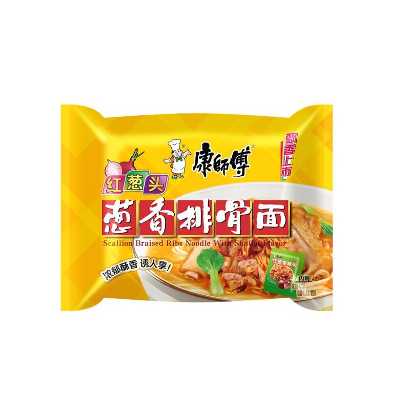 DJY打酱油康师傅 红葱头 葱香排骨面 95g