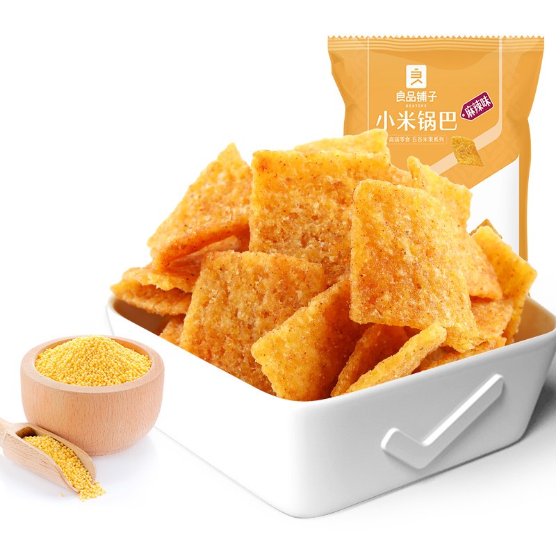 DJY打酱油良品铺子 小米锅巴 五香味 90g