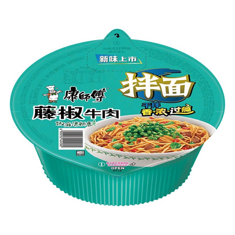 DJY打酱油康师傅 藤椒牛肉 干拌碗 140g