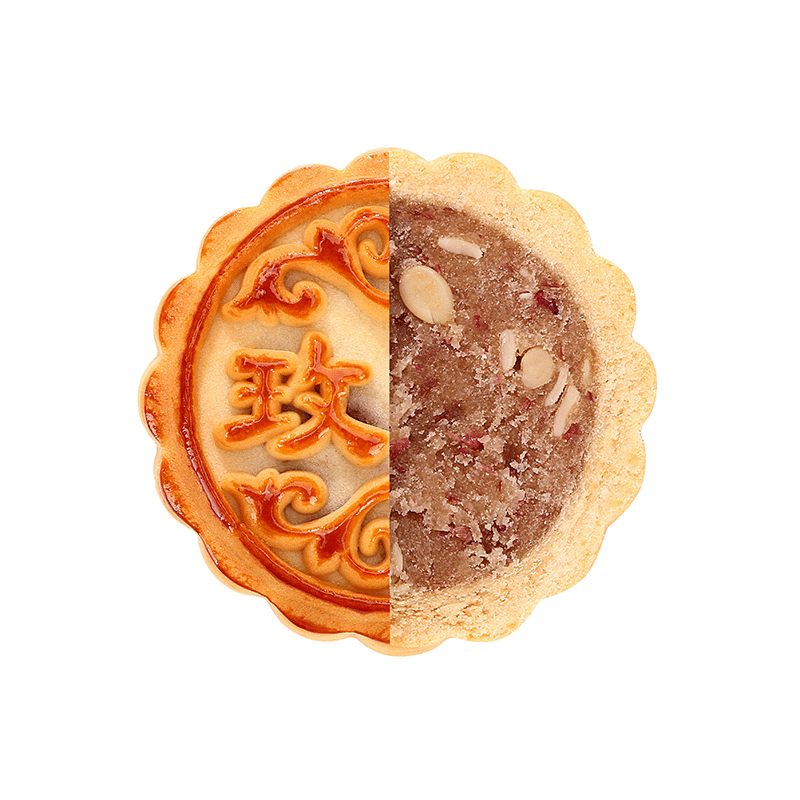 DJY打酱油稻香村月饼 京式玫瑰月饼 单个装 75g