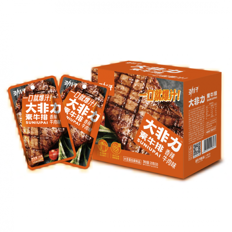 DJY打酱油劲仔 大非力素牛排 香辣味 20g*20