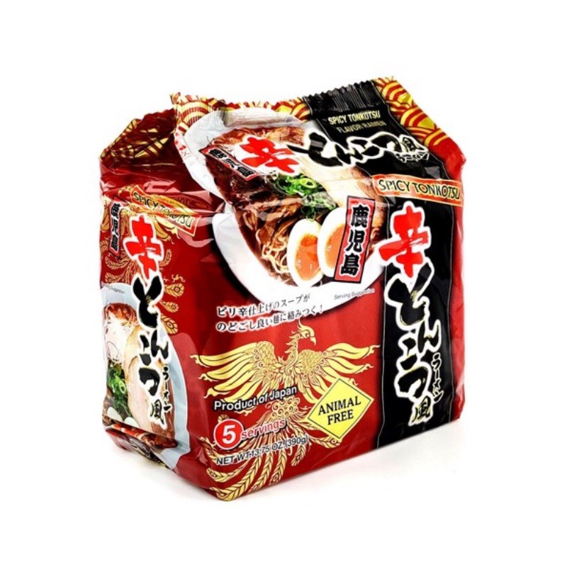 DJY打酱油Higashimaru 鹿儿岛 辣味豚骨拉面 78.5g*5