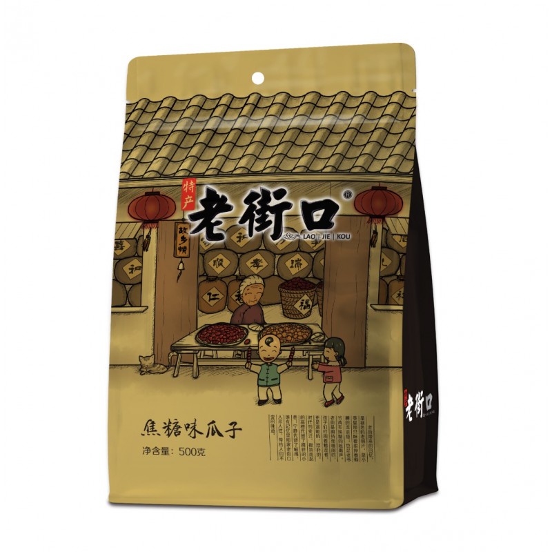 DJY打酱油老街口 焦糖味瓜子 500g
