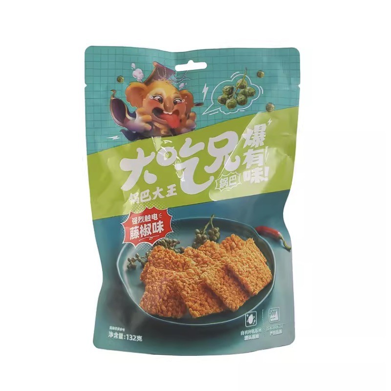 DJY打酱油大吃兄 爆有味锅巴 藤椒味 132g