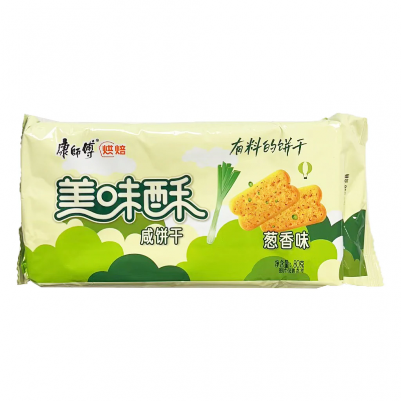 DJY打酱油康师傅 美味酥咸饼干葱香味 80g