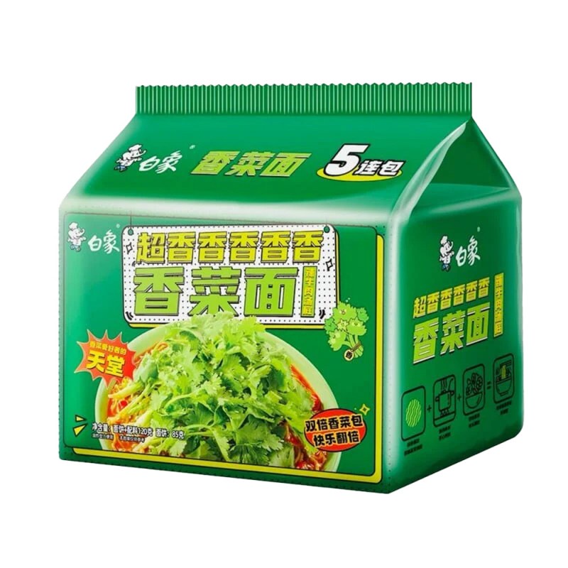 DJY打酱油白象 极致系列 香菜面五连包 115g*5