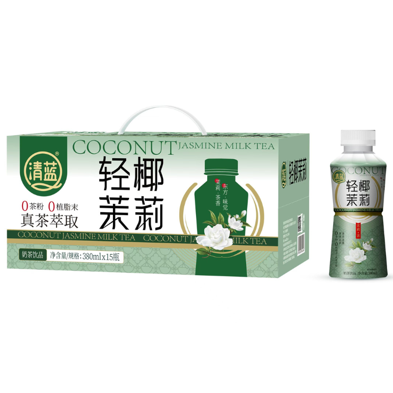 DJY打酱油清蓝 奶茶 轻椰茉莉味 380ml