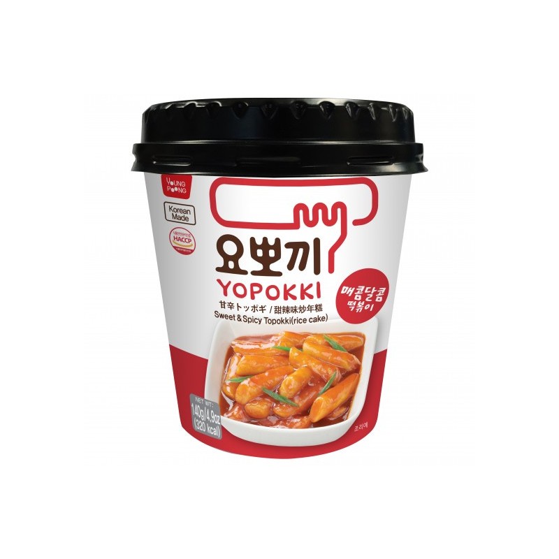 DJY打酱油YOUNGPOONG 杯装炒年糕 1人份 甜辣味 140g