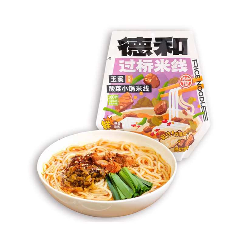 DJY打酱油德和 玉溪酸菜小锅米线 袋装 372g