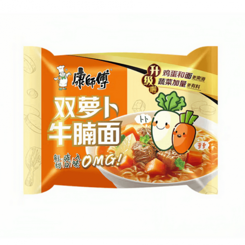 DJY打酱油康师傅 双萝卜牛腩面 110g