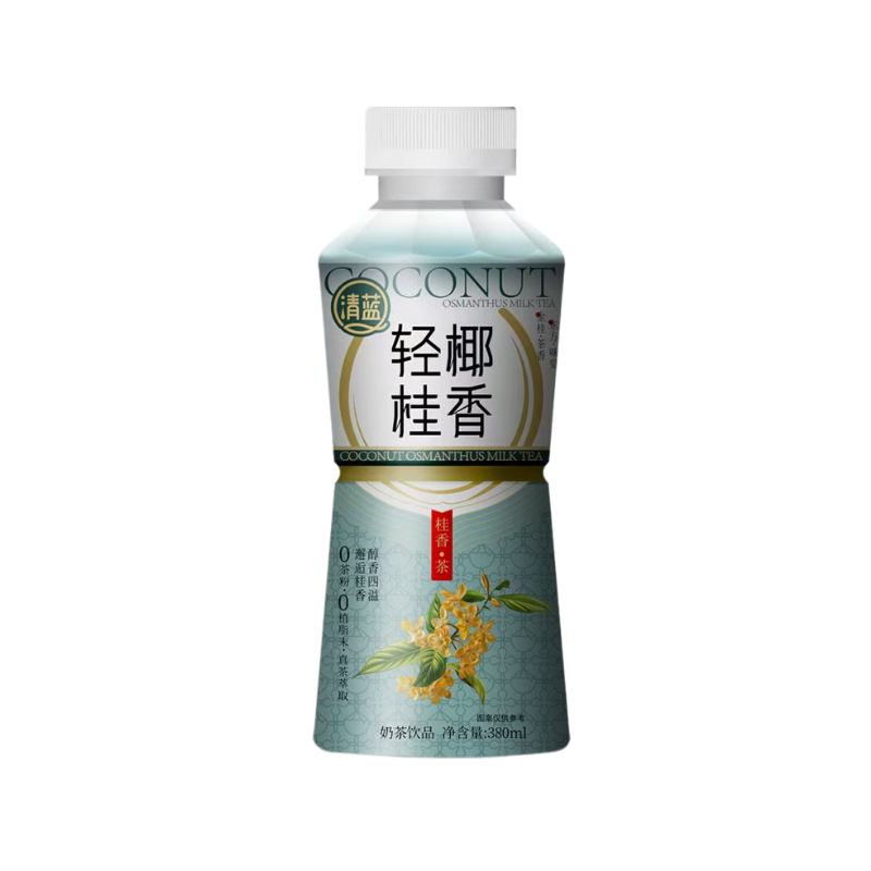 DJY打酱油清蓝 轻椰桂香奶茶 380ml