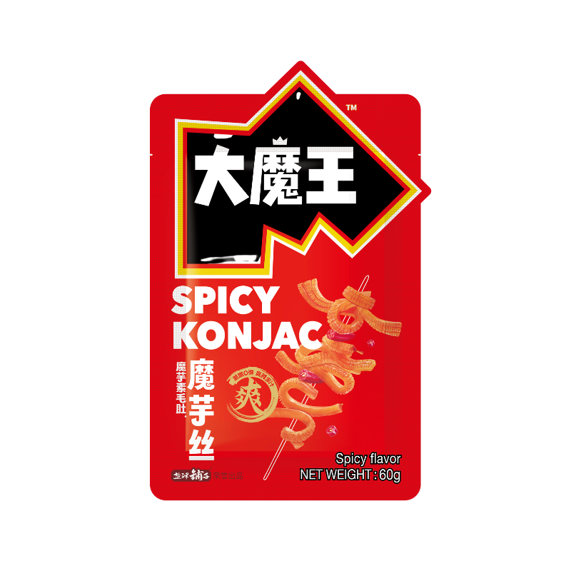DJY打酱油盐津铺子 大魔王魔芋丝 香辣味 60g