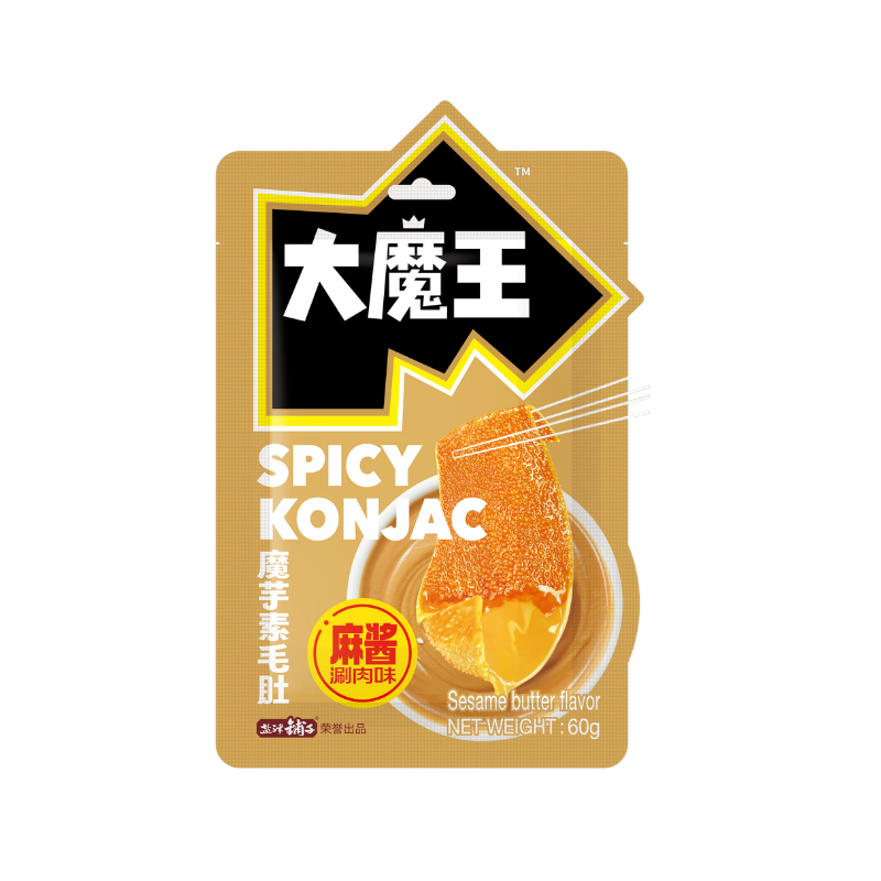 DJY打酱油盐津铺子 大魔王 魔芋素毛肚 麻酱涮肉味 60g