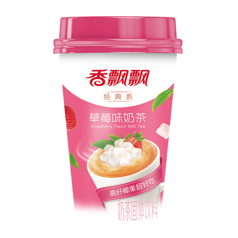 DJY打酱油香飘飘 奶茶 草莓口味 80g