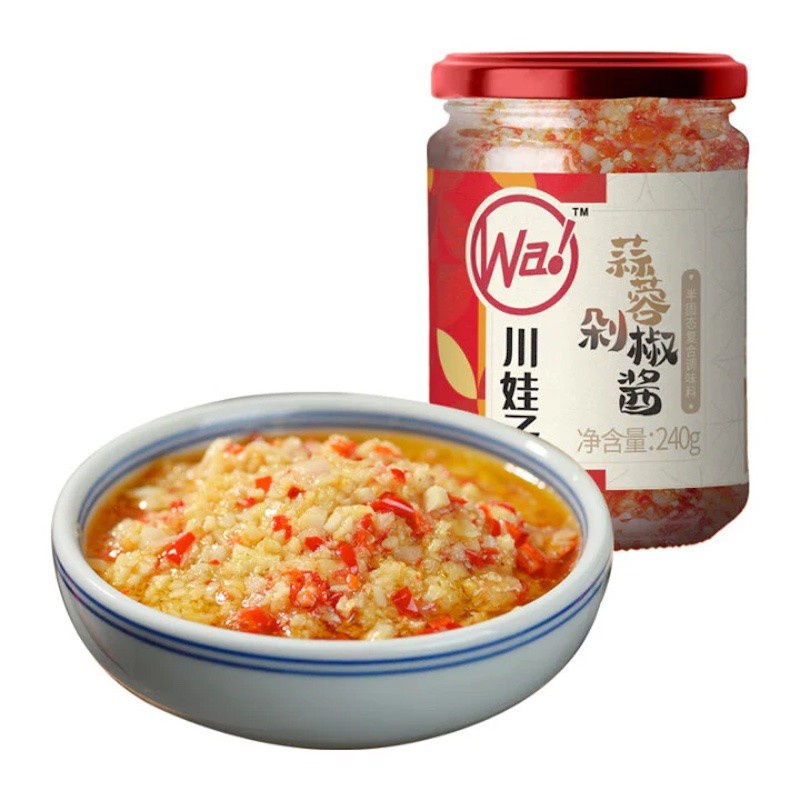 DJY打酱油川娃子 剁椒蒜蓉酱 240g