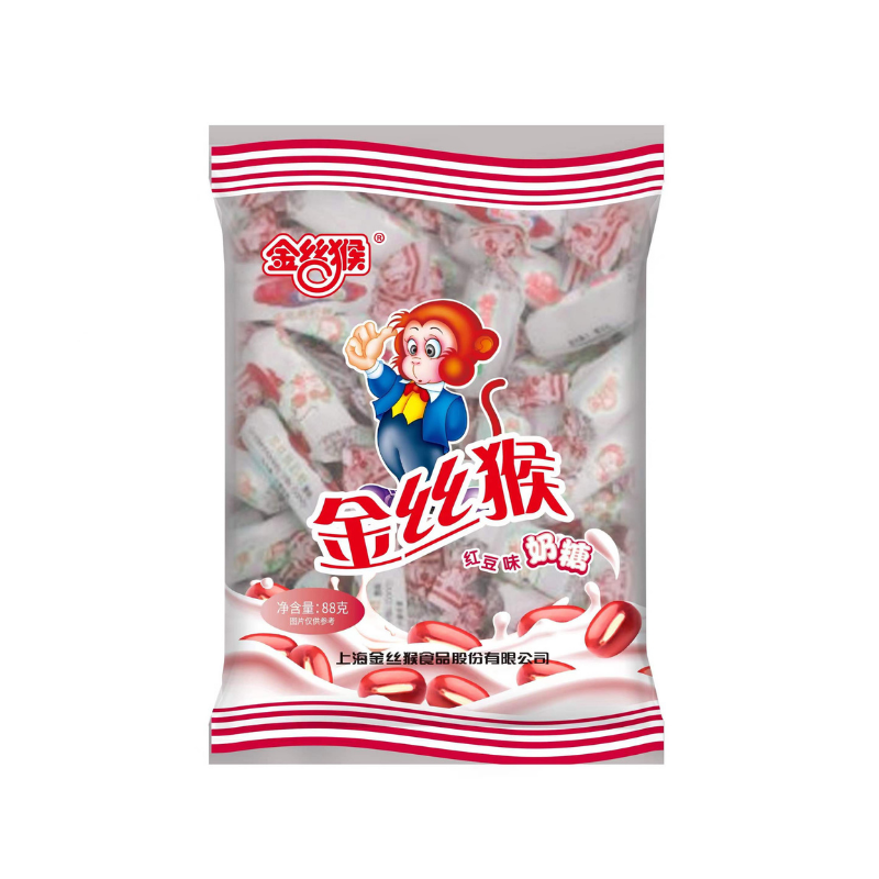 DJY打酱油金丝猴 圆柱奶糖 红豆 88g