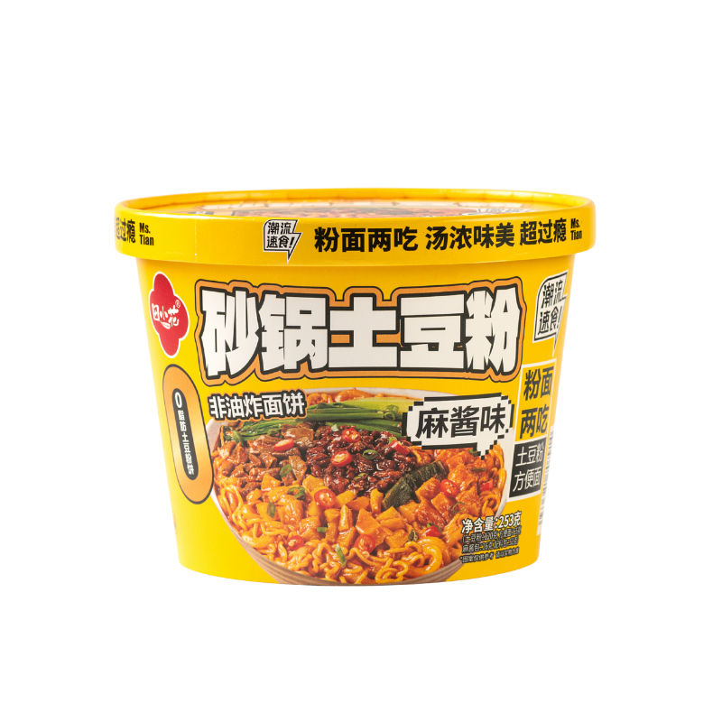 DJY打酱油田小花 砂锅土豆粉两掺 畅享版 麻酱味 253g