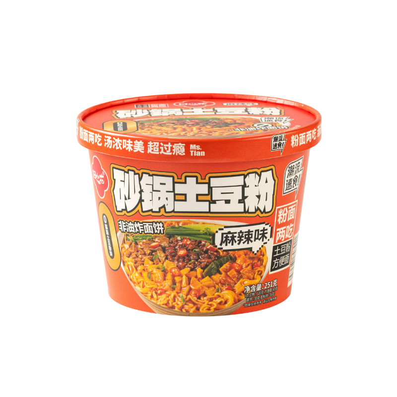 DJY打酱油田小花 砂锅土豆粉两掺 畅享版 麻辣味 251g