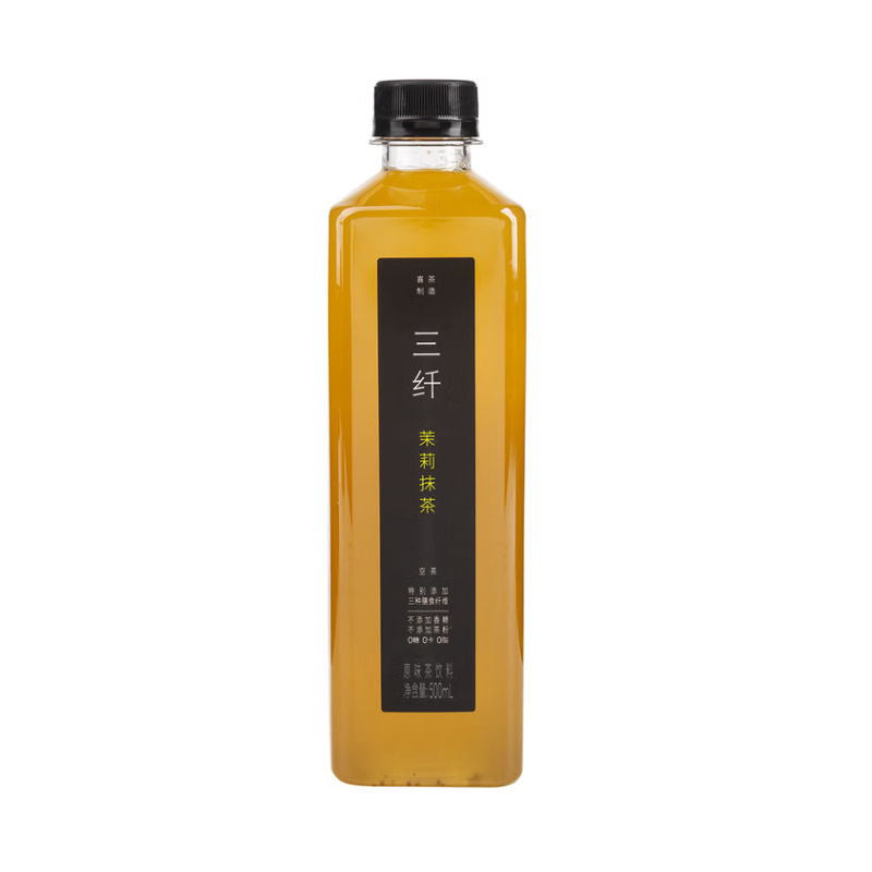 DJY打酱油喜茶空茶 三纤茉莉抹茶原味茶饮料 500ml