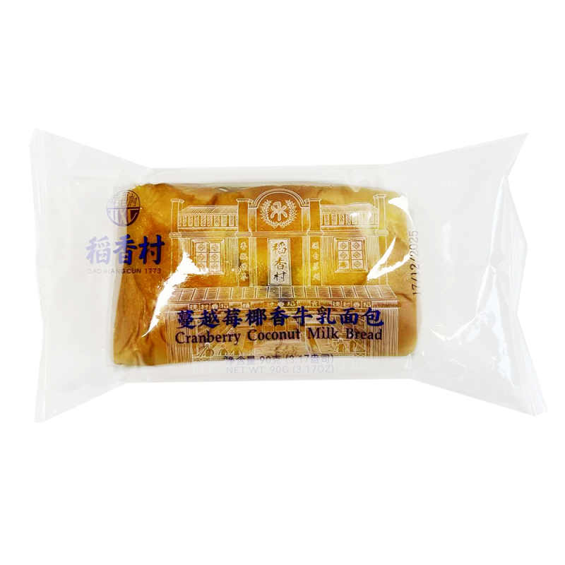 DJY打酱油稻香村 蔓越莓椰香牛乳面包 90g