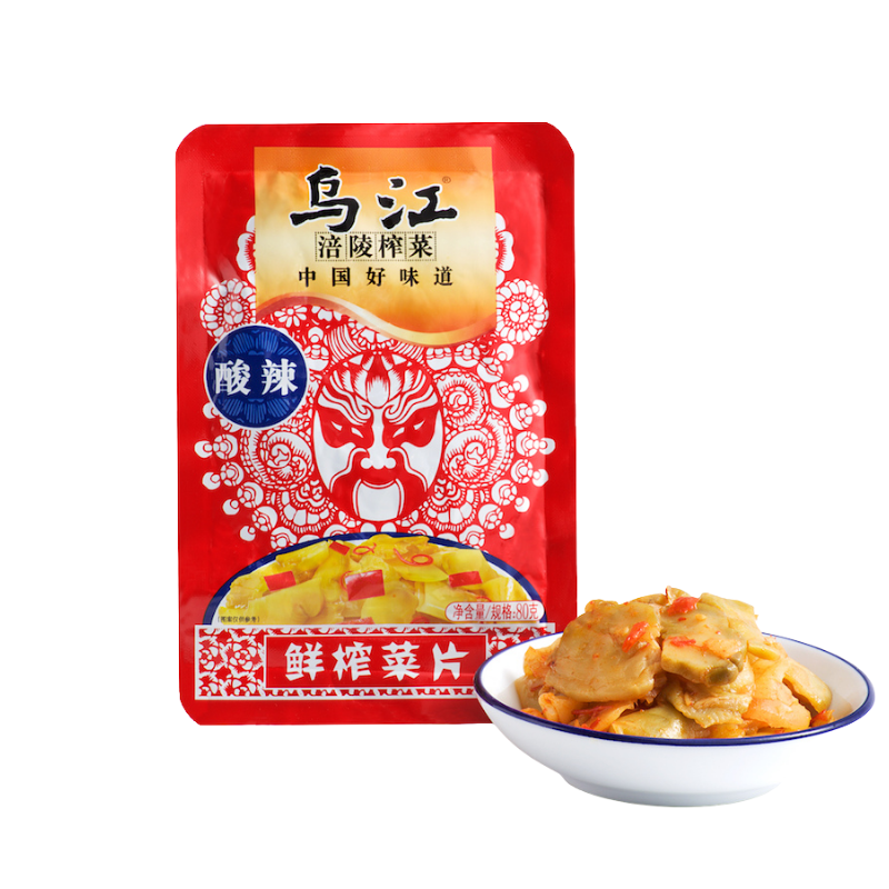 DJY打酱油乌江 酸辣鲜榨榨菜 80g
