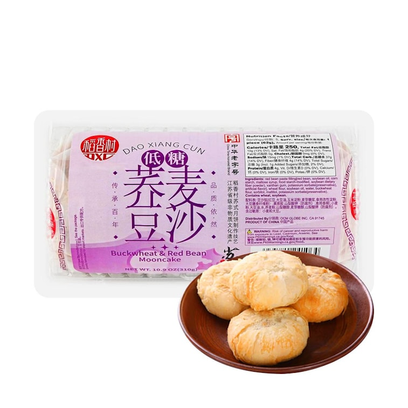 DJY打酱油稻香村 月饼 低糖荞麦豆沙月饼 310g