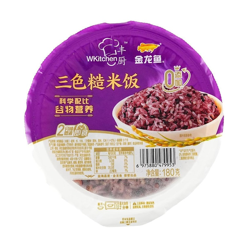 DJY打酱油金龙鱼 丰厨三色糙米饭 180g