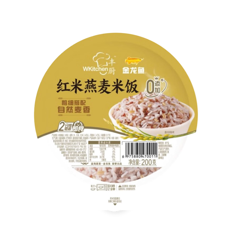 DJY打酱油金龙鱼 丰厨红米燕麦饭 200g