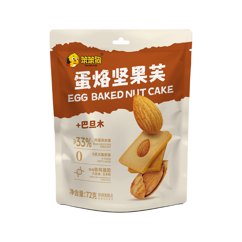 DJY打酱油笨笨狗 蛋烙坚果芙和巴旦木 72g