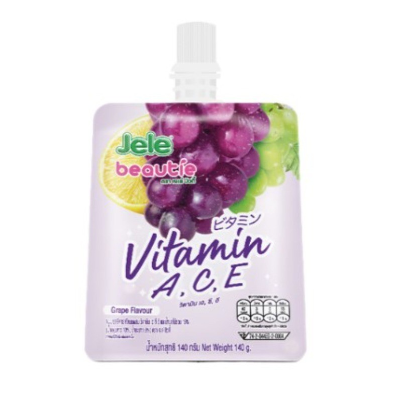 DJY打酱油Jele Beautie 维C果冻 葡萄味 140g*3