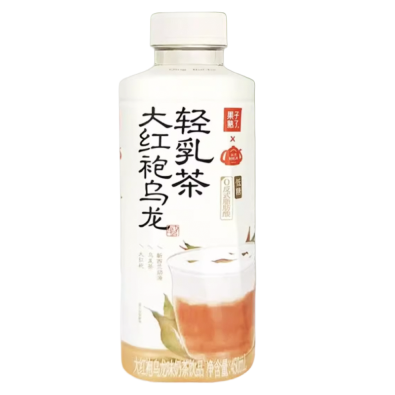 DJY打酱油果子熟了 轻乳茶大红袍乌龙味奶茶饮品 450ml