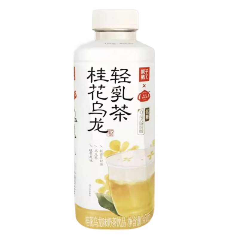 DJY打酱油果子熟了 轻乳茶桂花乌龙味奶茶饮品 450ml