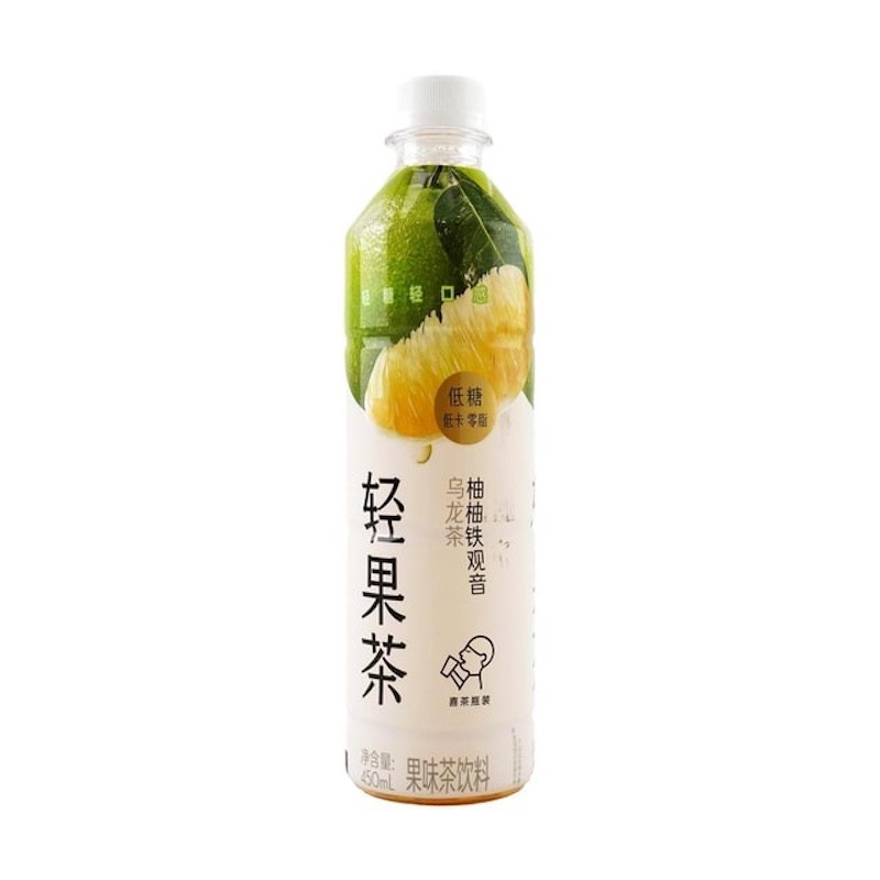DJY打酱油喜茶 柚柚铁观音乌龙茶果味茶饮料 轻果茶 450ml