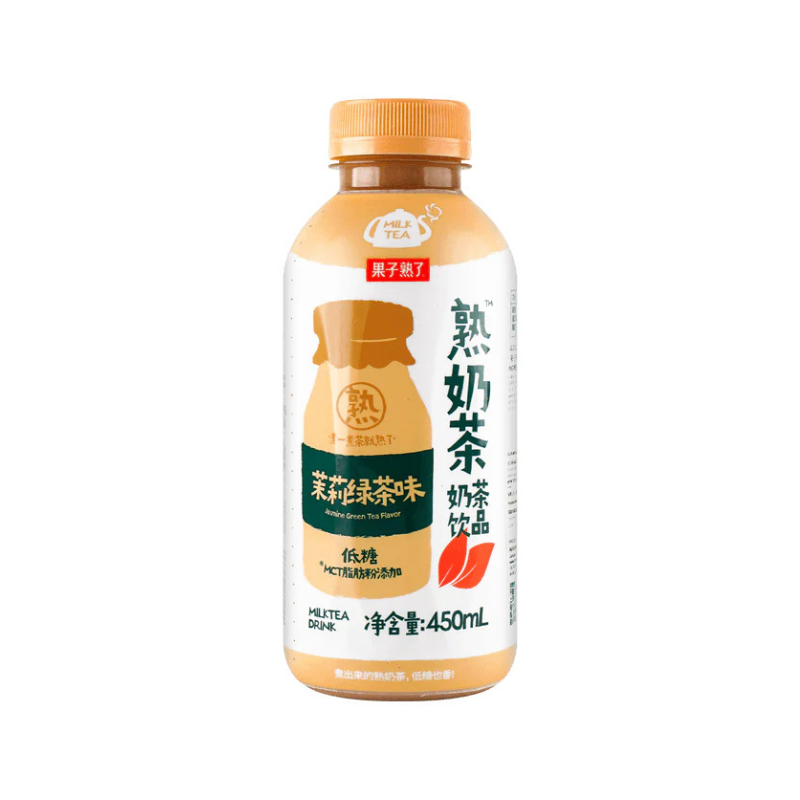 DJY打酱油果子熟了 熟奶茶 茉莉绿茶味 450ml