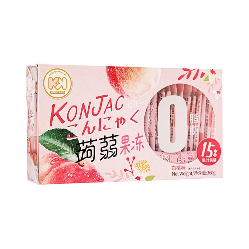 DJY打酱油超友味 蒟蒻果冻 白桃味 360g