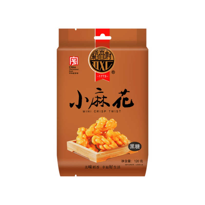 DJY打酱油稻香村 小麻花黑糖味 120g