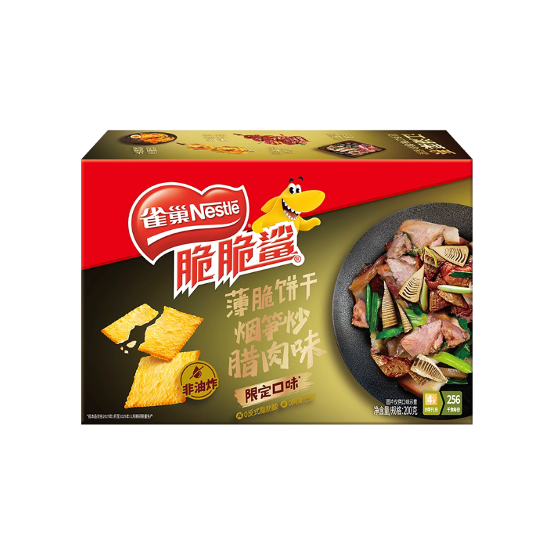 DJY打酱油雀巢 脆脆鲨薄脆饼干 烟笋炒腊肉 80g