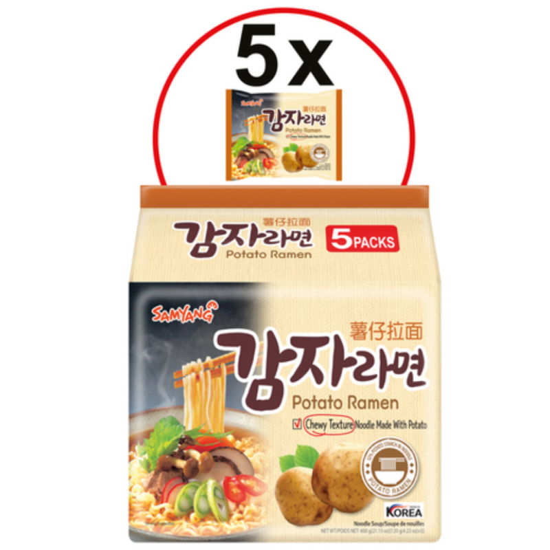 DJY打酱油Samyang 三养 薯仔拉面 120g*5