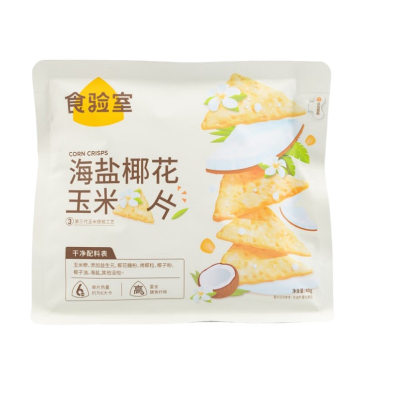 DJY打酱油食验室 厚厚奶酪玉米片 海盐椰花味 40g