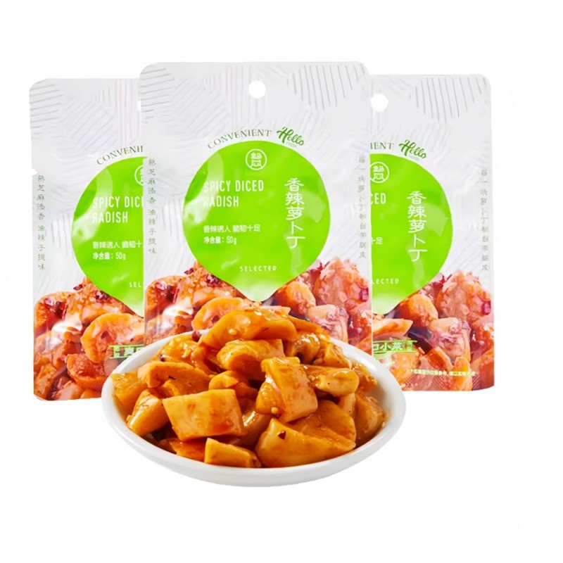 DJY打酱油盒马 香辣萝卜丁 50g*3