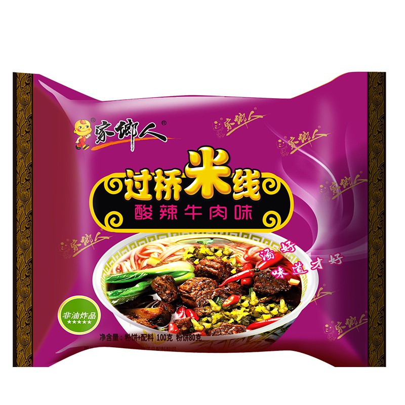 DJY打酱油家乡人 过桥米线酸辣牛肉味袋装 100g