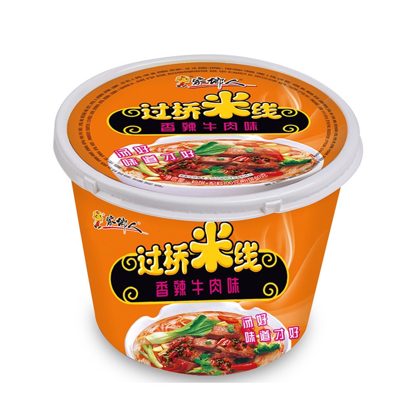 DJY打酱油家乡人 过桥米线 香辣牛肉味 桶装 100g