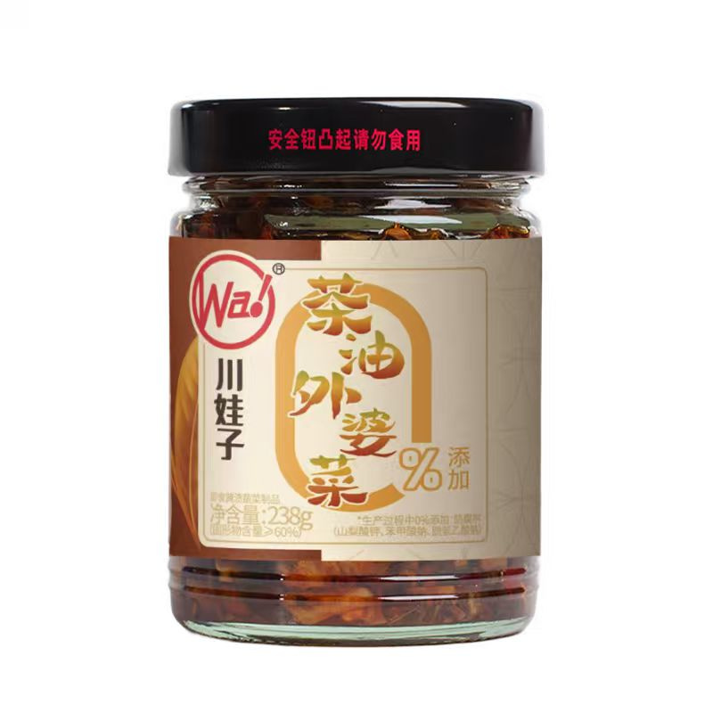 DJY打酱油川娃子 茶油外婆菜 238g