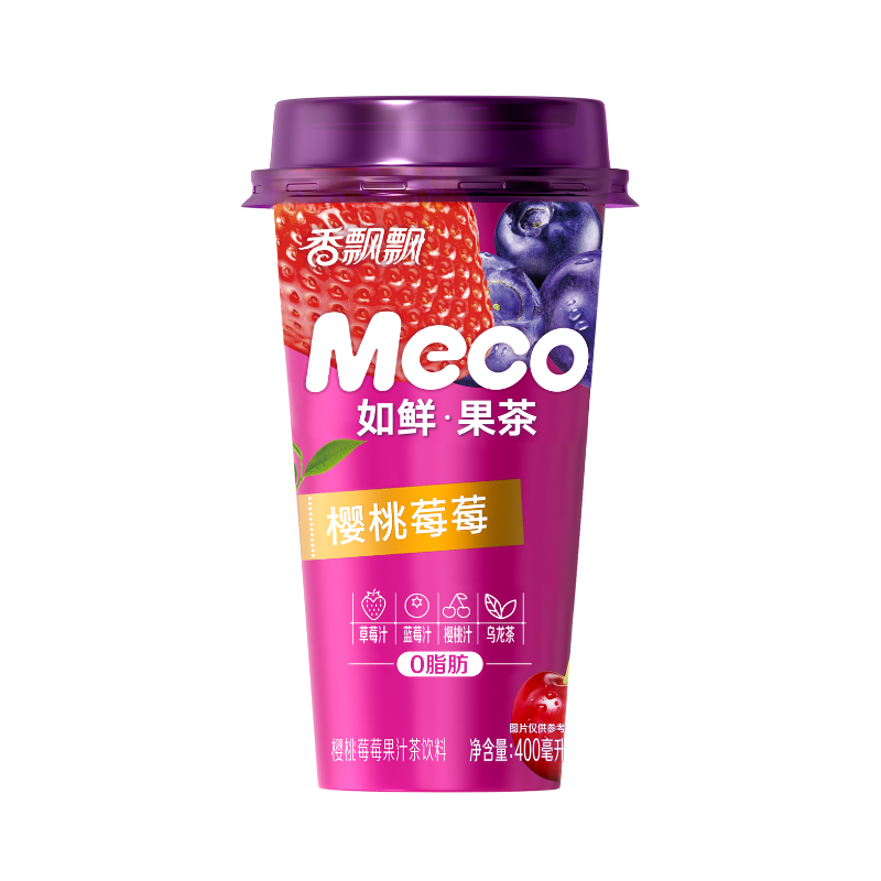 DJY打酱油蜜谷 果汁茶 樱桃莓莓 400ml