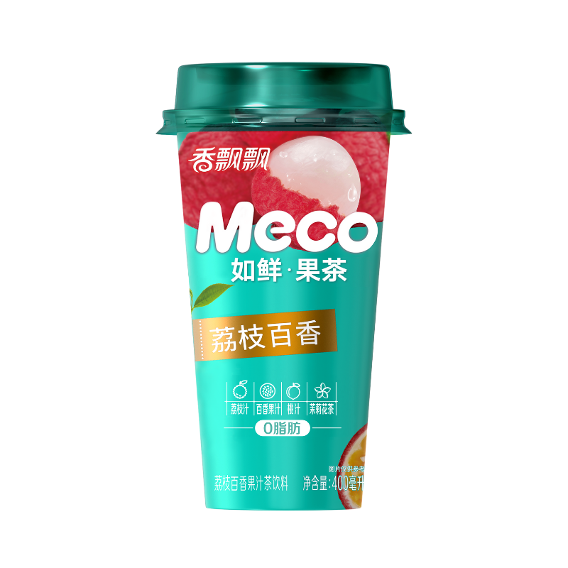 DJY打酱油蜜谷 荔枝百香果汁茶 400ml