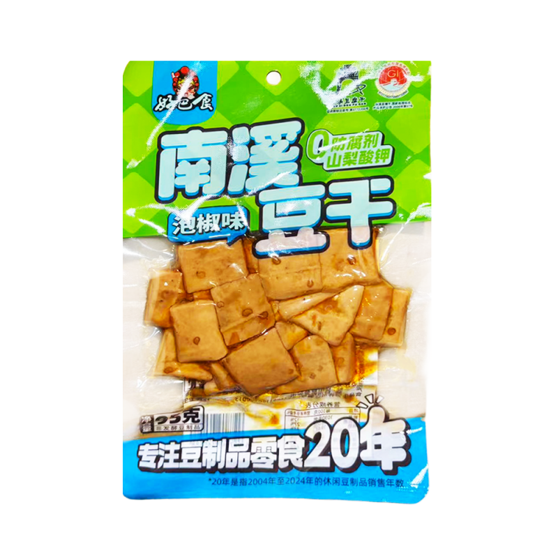 DJY打酱油好巴食 南溪豆干 泡椒味 95g